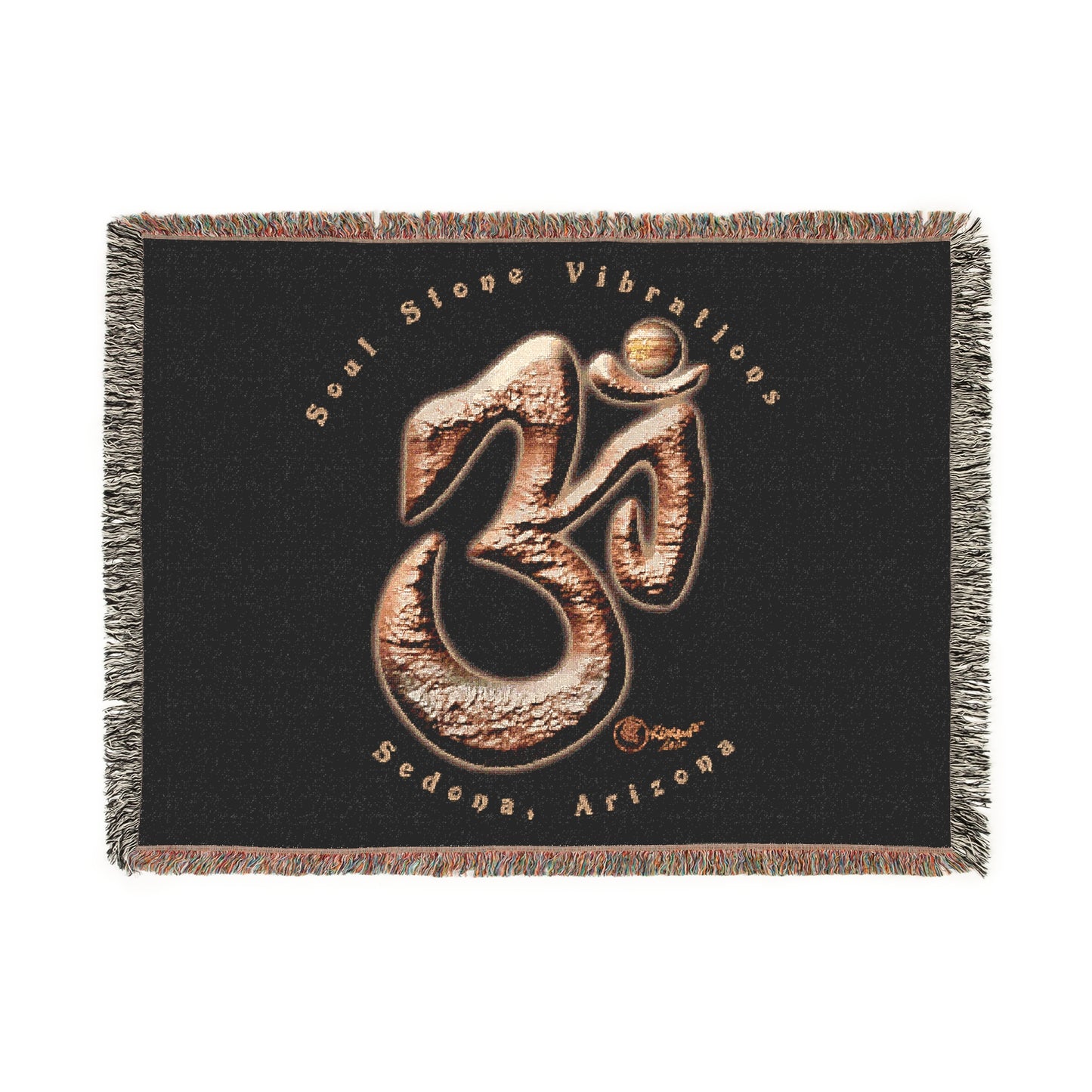 Jupiter Planetary Om Woven Blanket