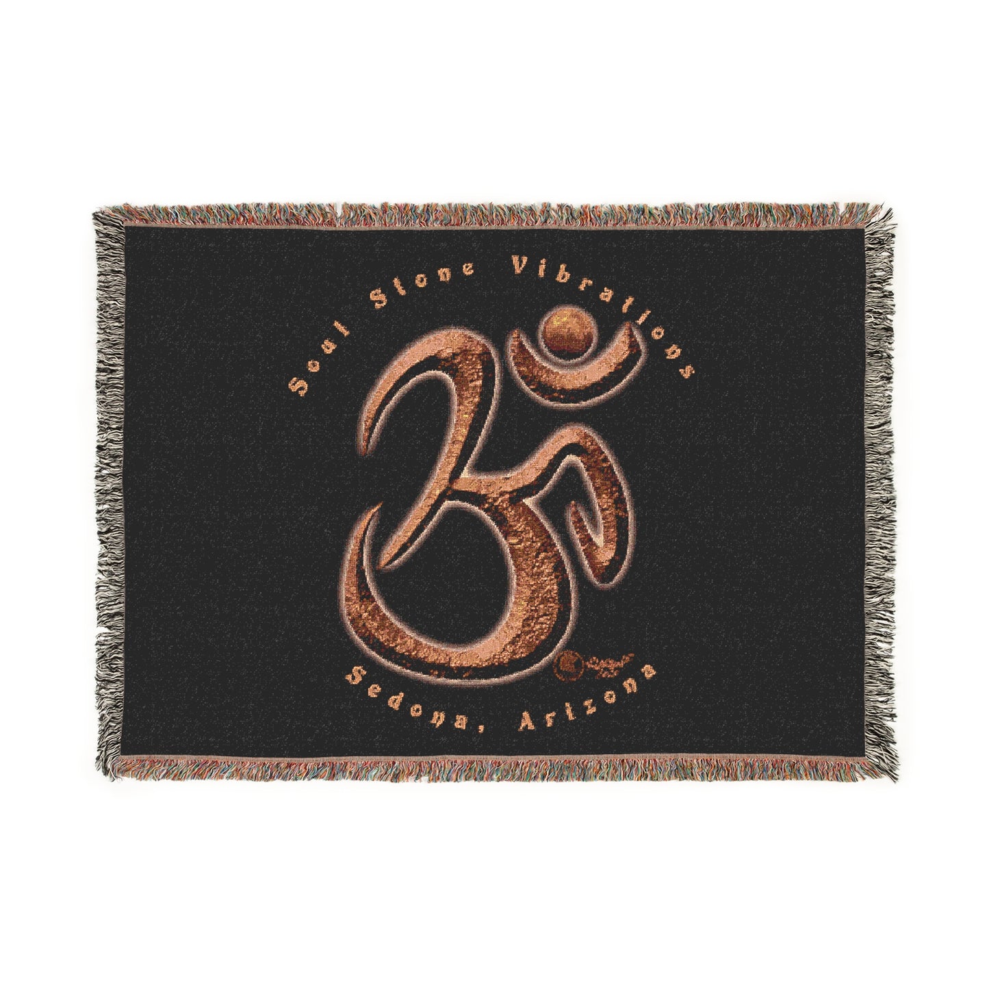 Mars Planetary Om Woven Blanket