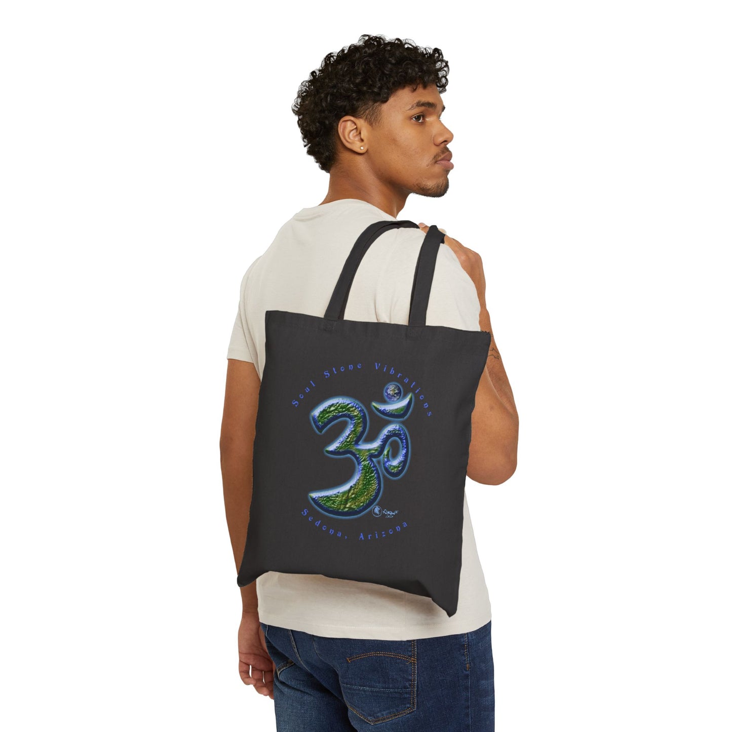 Planetary OM Terra (Earth) Cotton Canvas Tote Bag