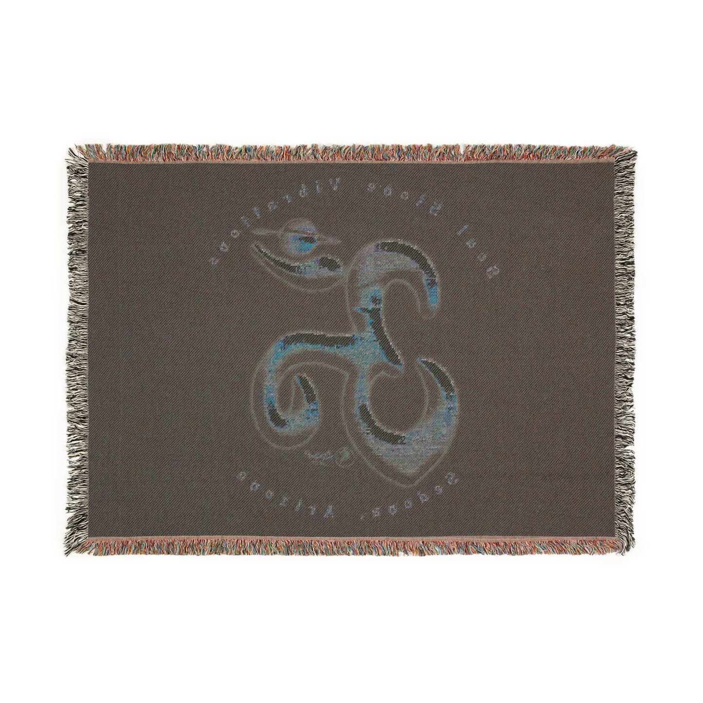 Saturn Planetary Om Woven Blanket