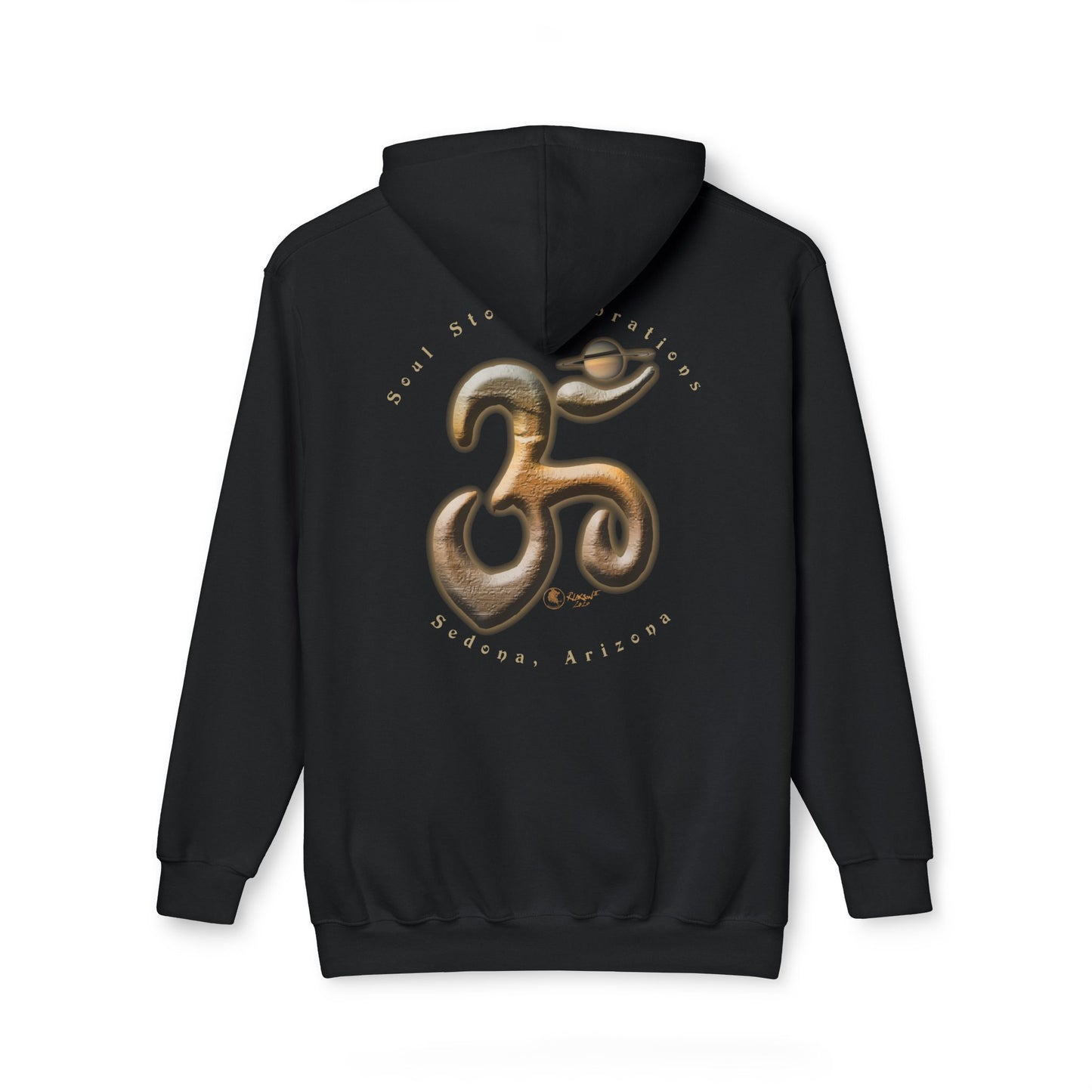 Planetary OM Saturian (Saturn) Unisex Hooded Sweatshirt, Made in US
