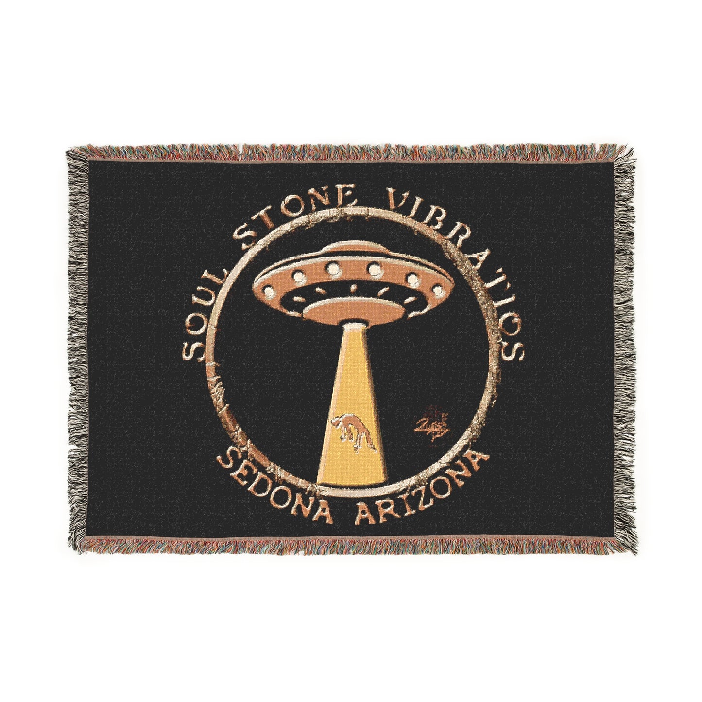 Gold Taken Woven Blanket