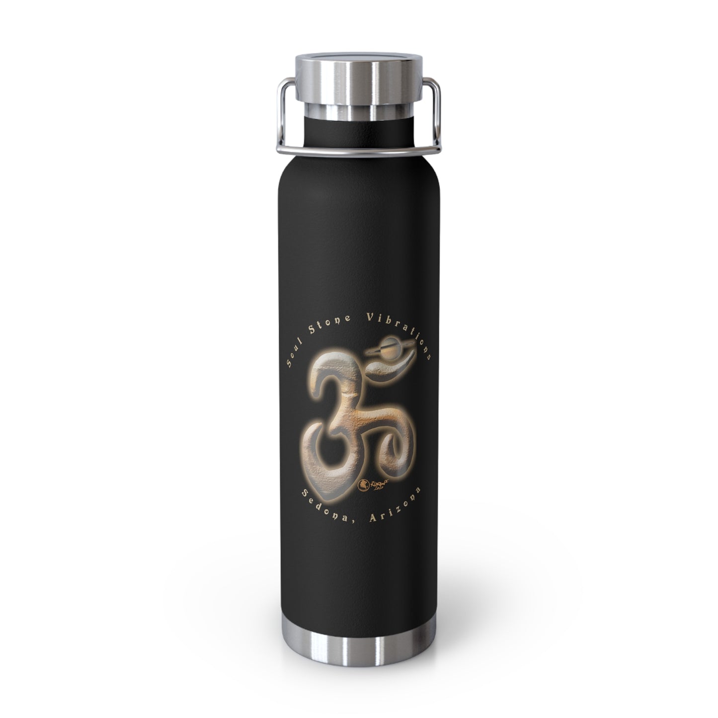 Saturn Planetary Om Copper Vacuum Insulated Bottle, 22oz