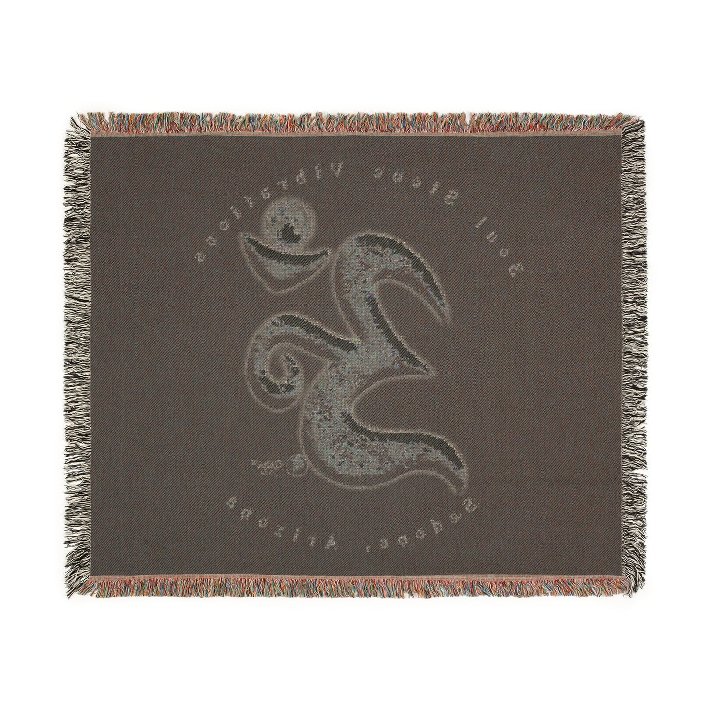 Lunar Planetary Om Woven Blanket