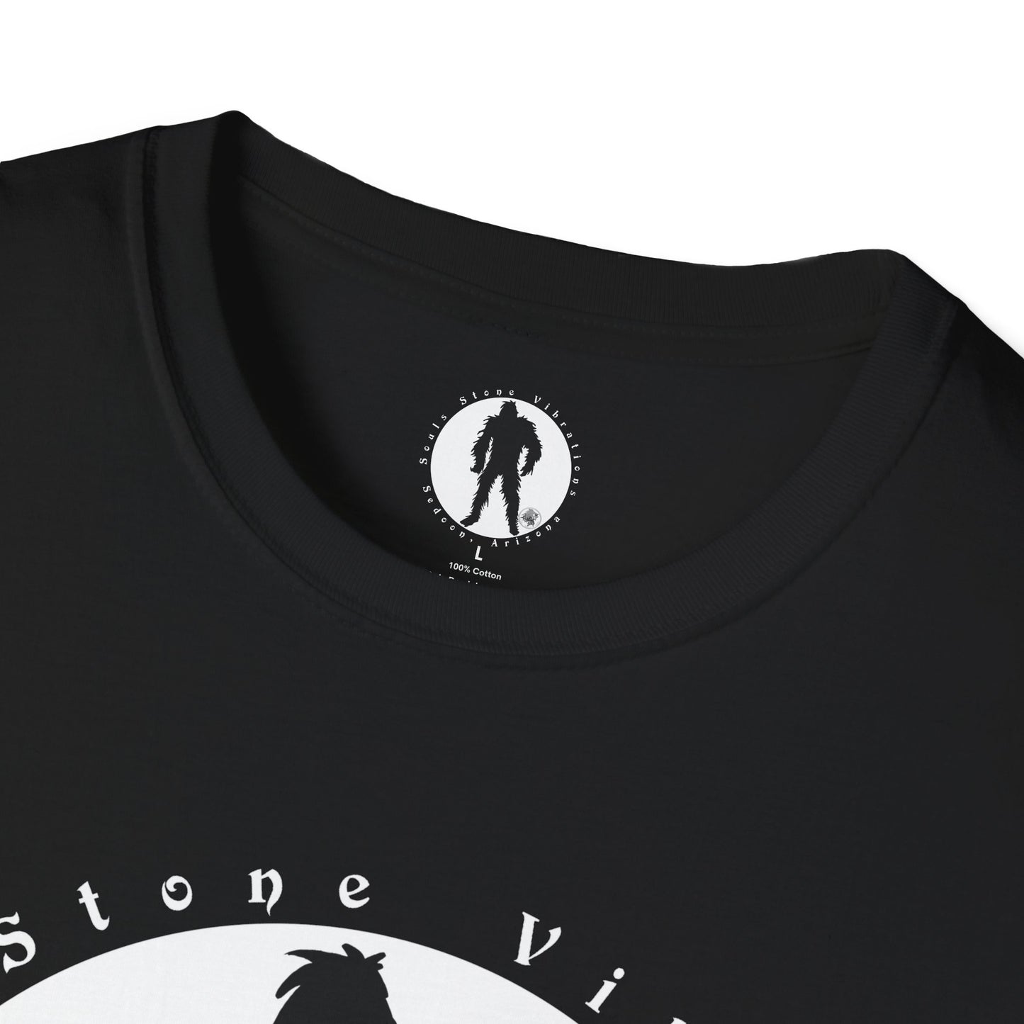 Bigfoot White circle Unisex Softstyle T-Shirt