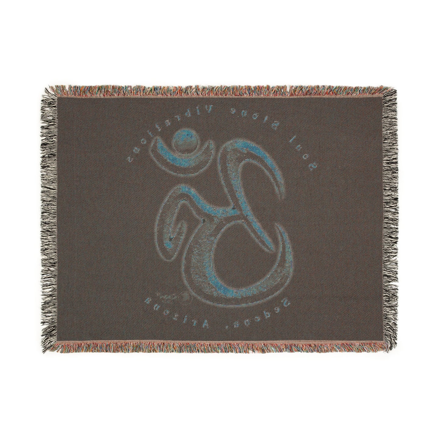 Mars Planetary Om Woven Blanket