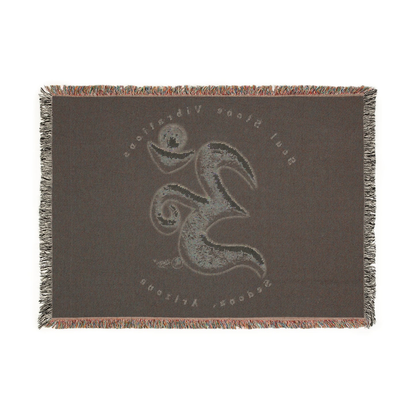 Lunar Planetary Om Woven Blanket
