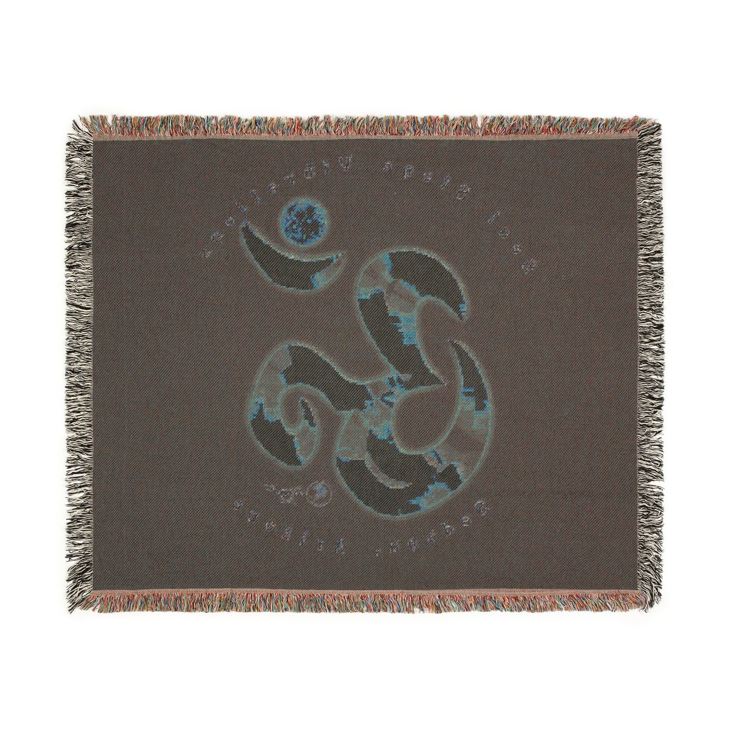 Solar Planetary Om Woven Blanket