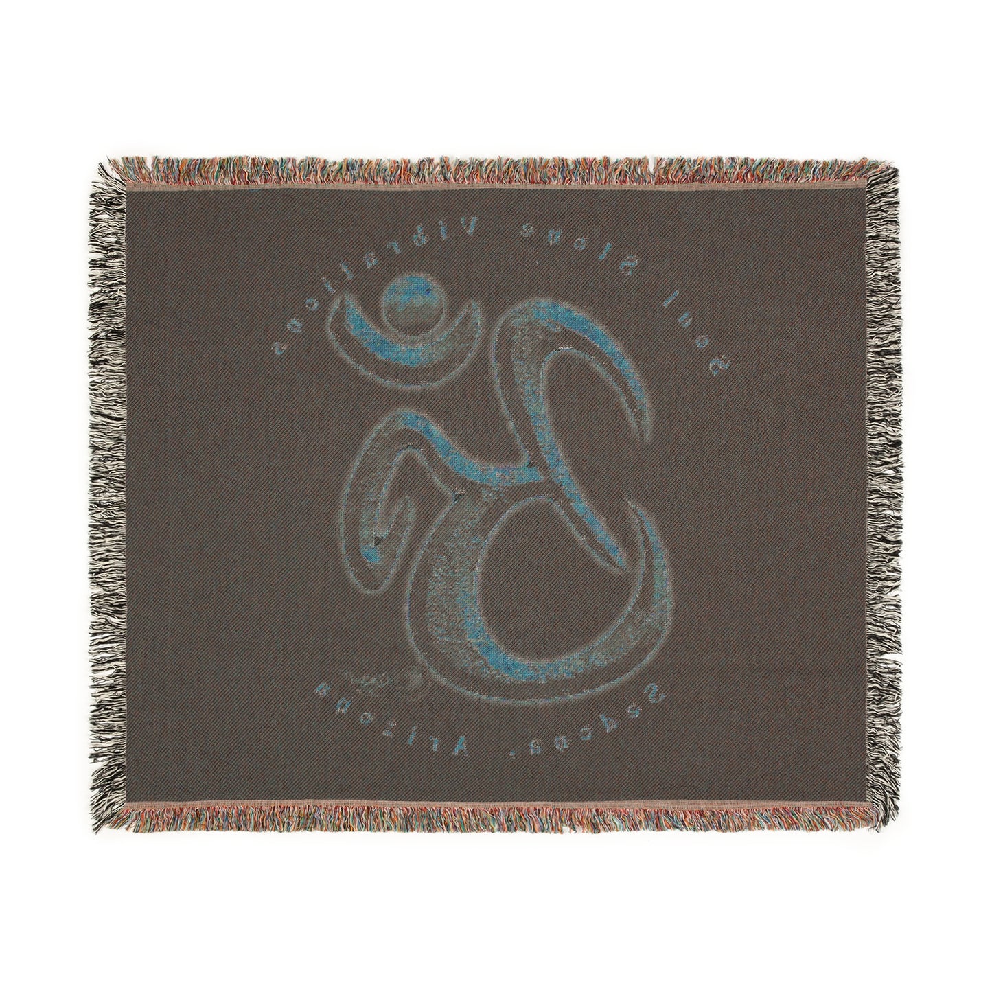 Mars Planetary Om Woven Blanket