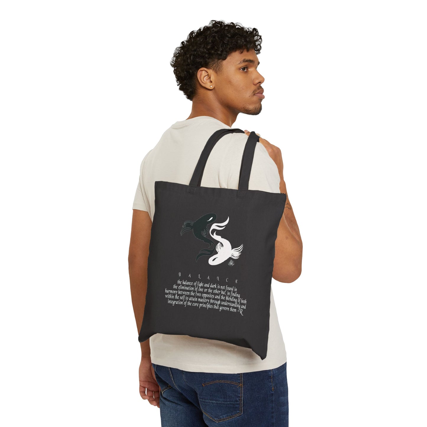 Balance Cotton Canvas Tote Bag
