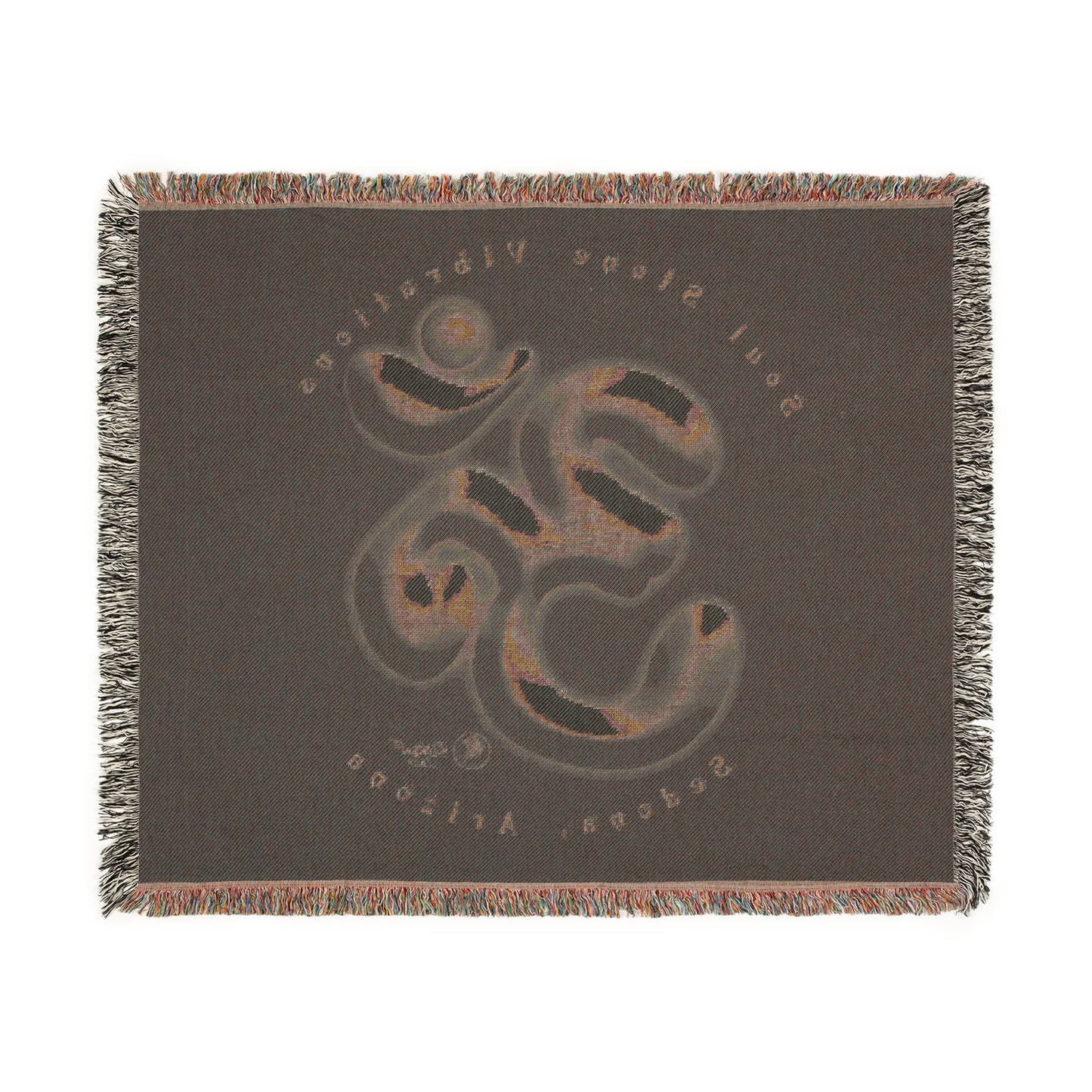 Neptune Planetary Om Woven Blanket