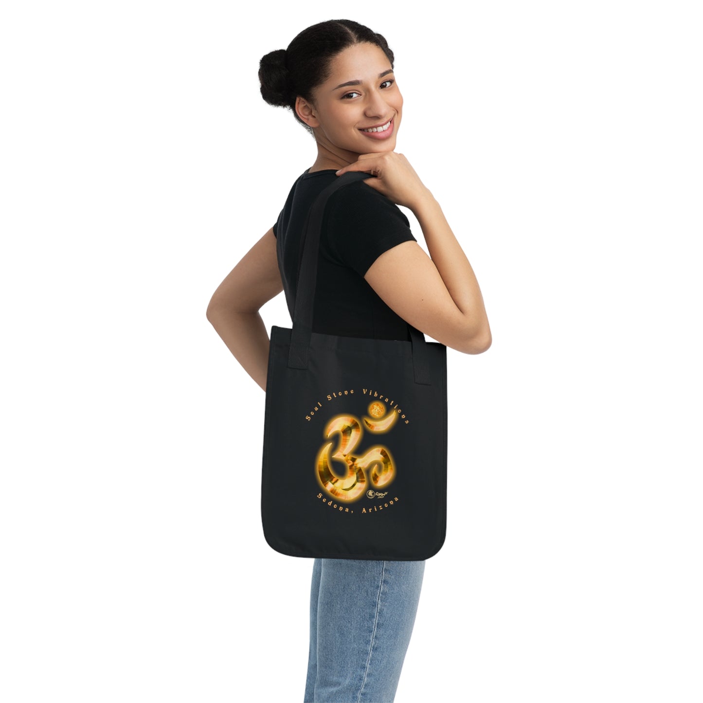 Planetary OM Solar Canvas Tote Bag 100% Organic Cotton