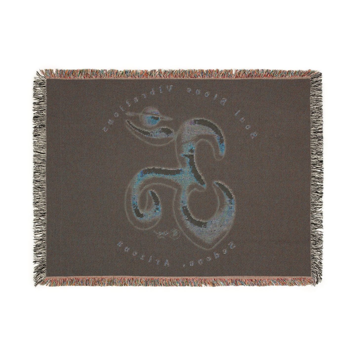 Saturn Planetary Om Woven Blanket