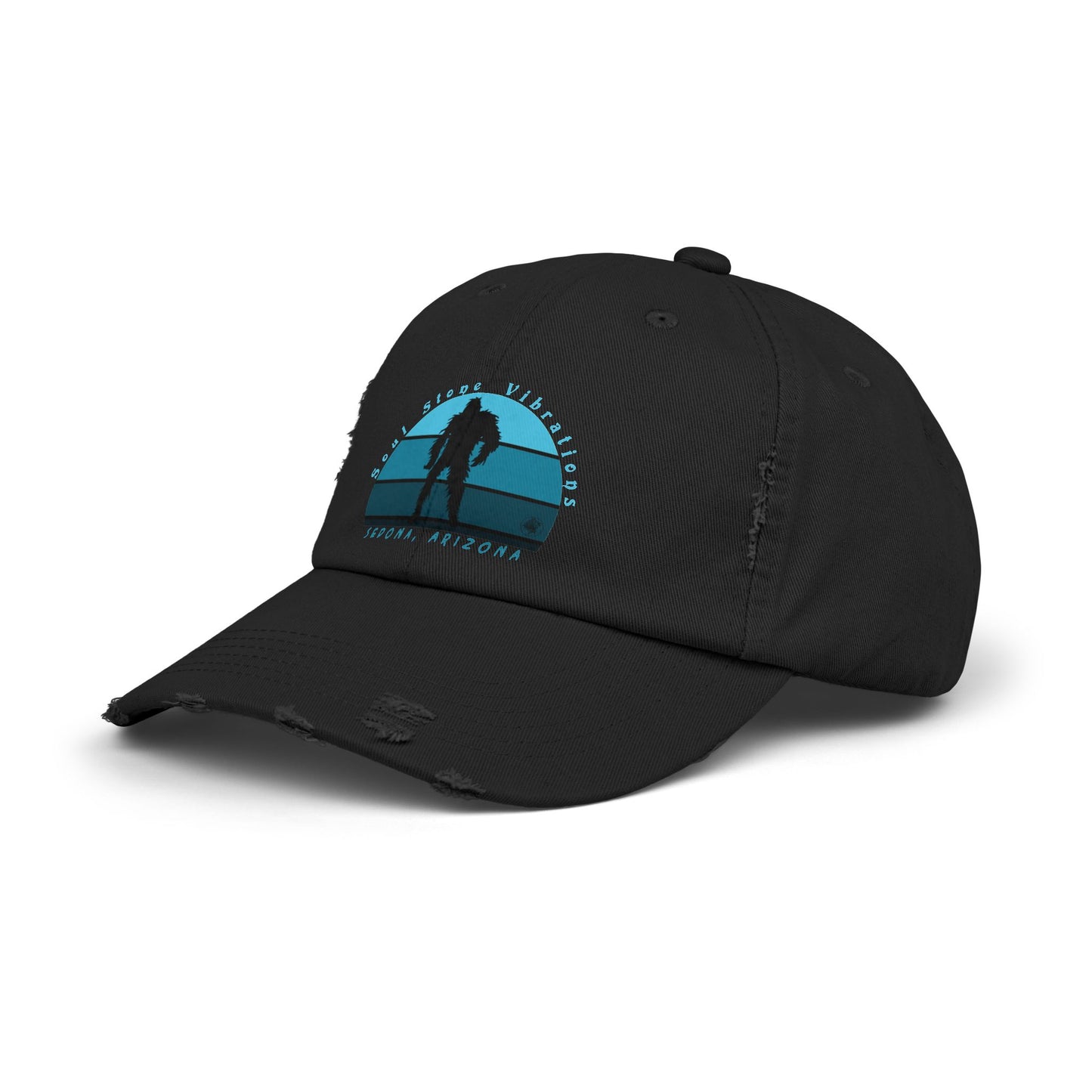 Bigfoot Blue Moon Unisex Distressed Cap