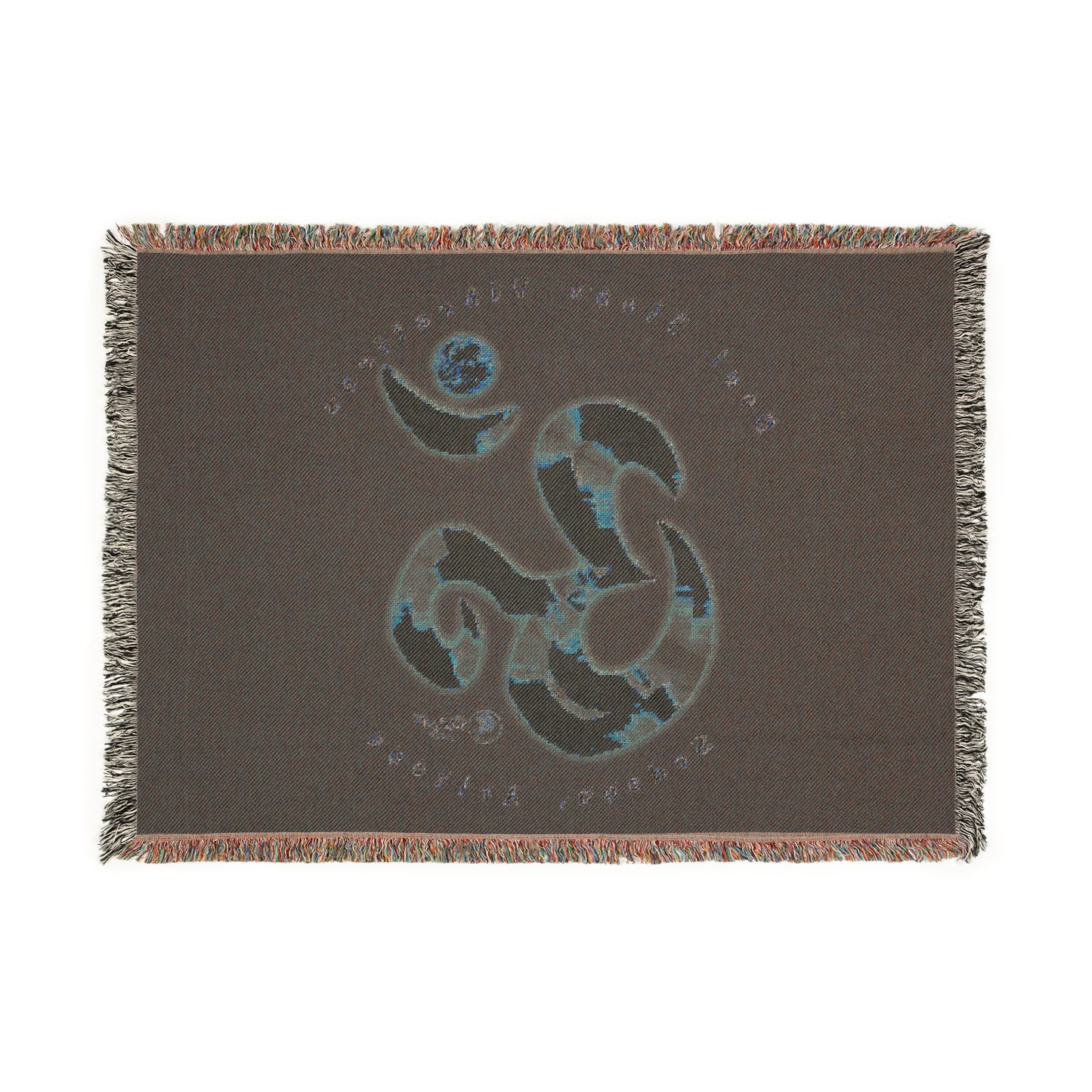 Solar Planetary Om Woven Blanket