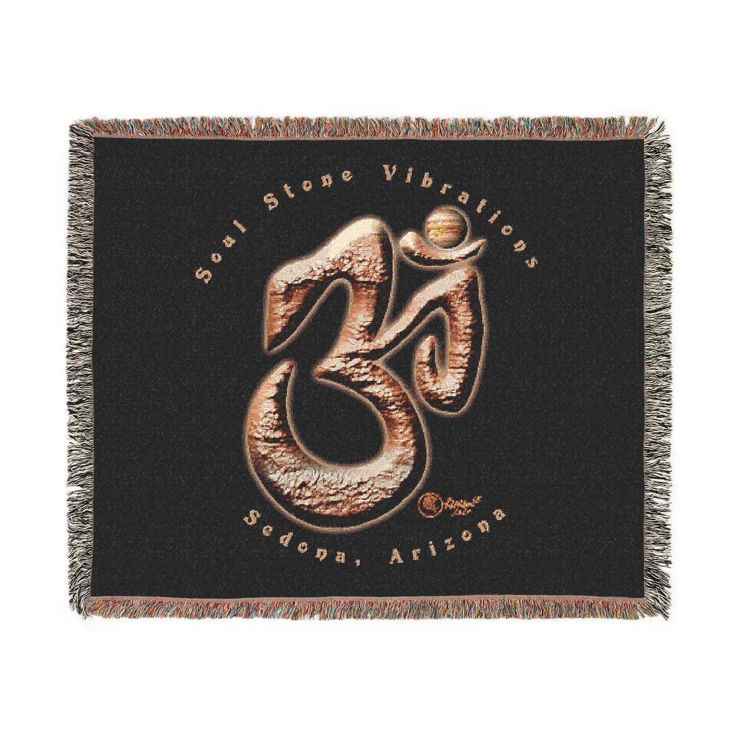 Jupiter Planetary Om Woven Blanket