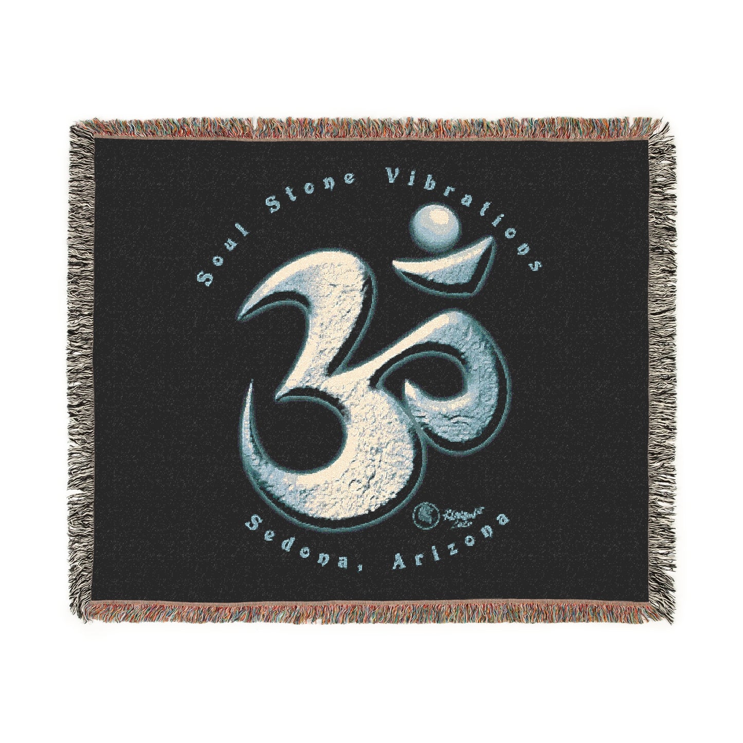 Ouranos Planetary Om Woven Blanket