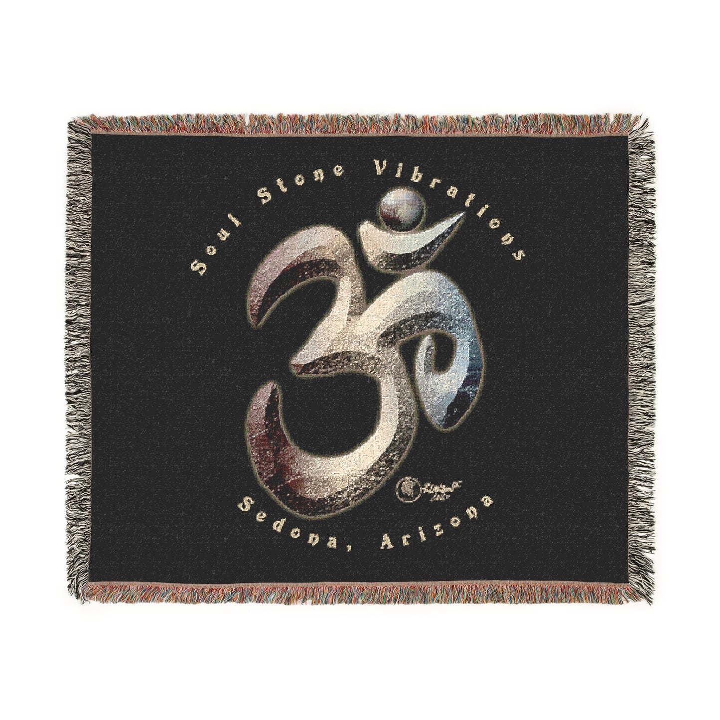 Pluto Planetary Om Woven Blanket
