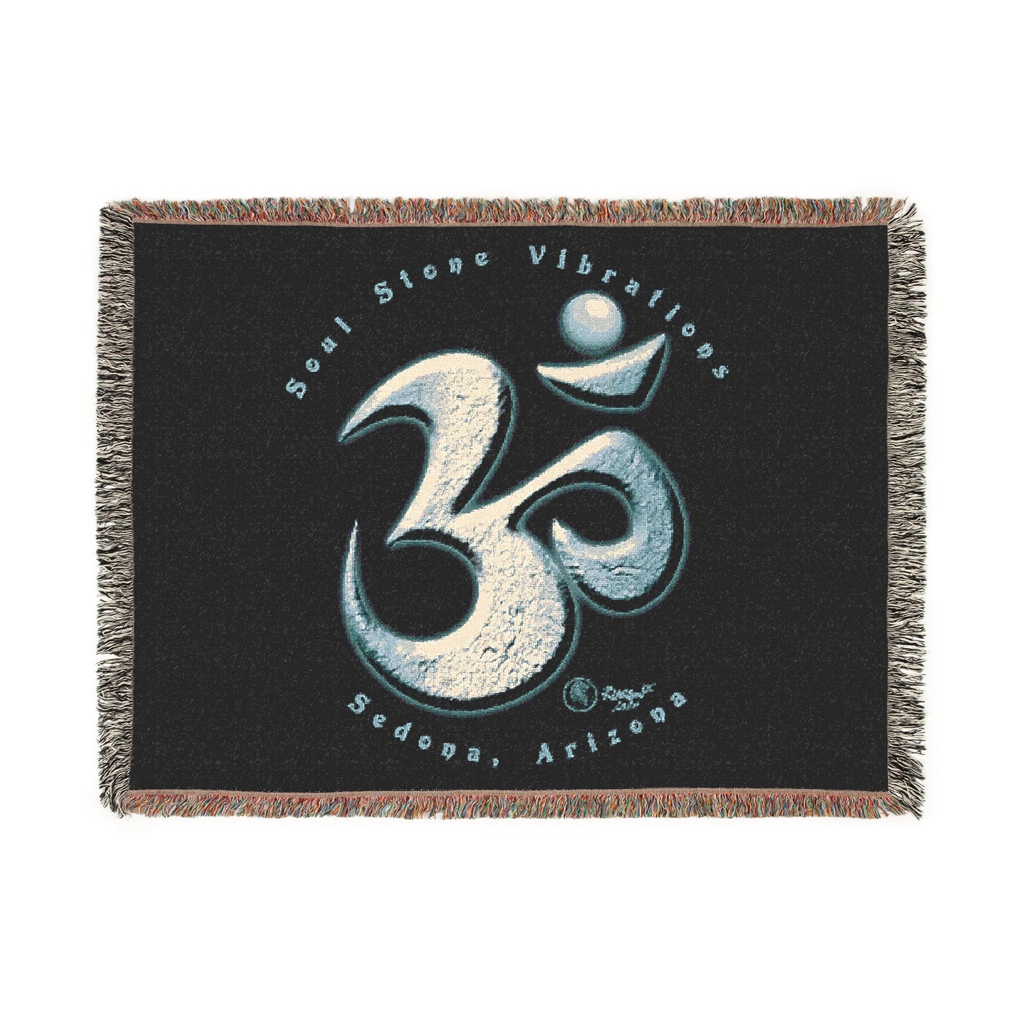 Ouranos Planetary Om Woven Blanket