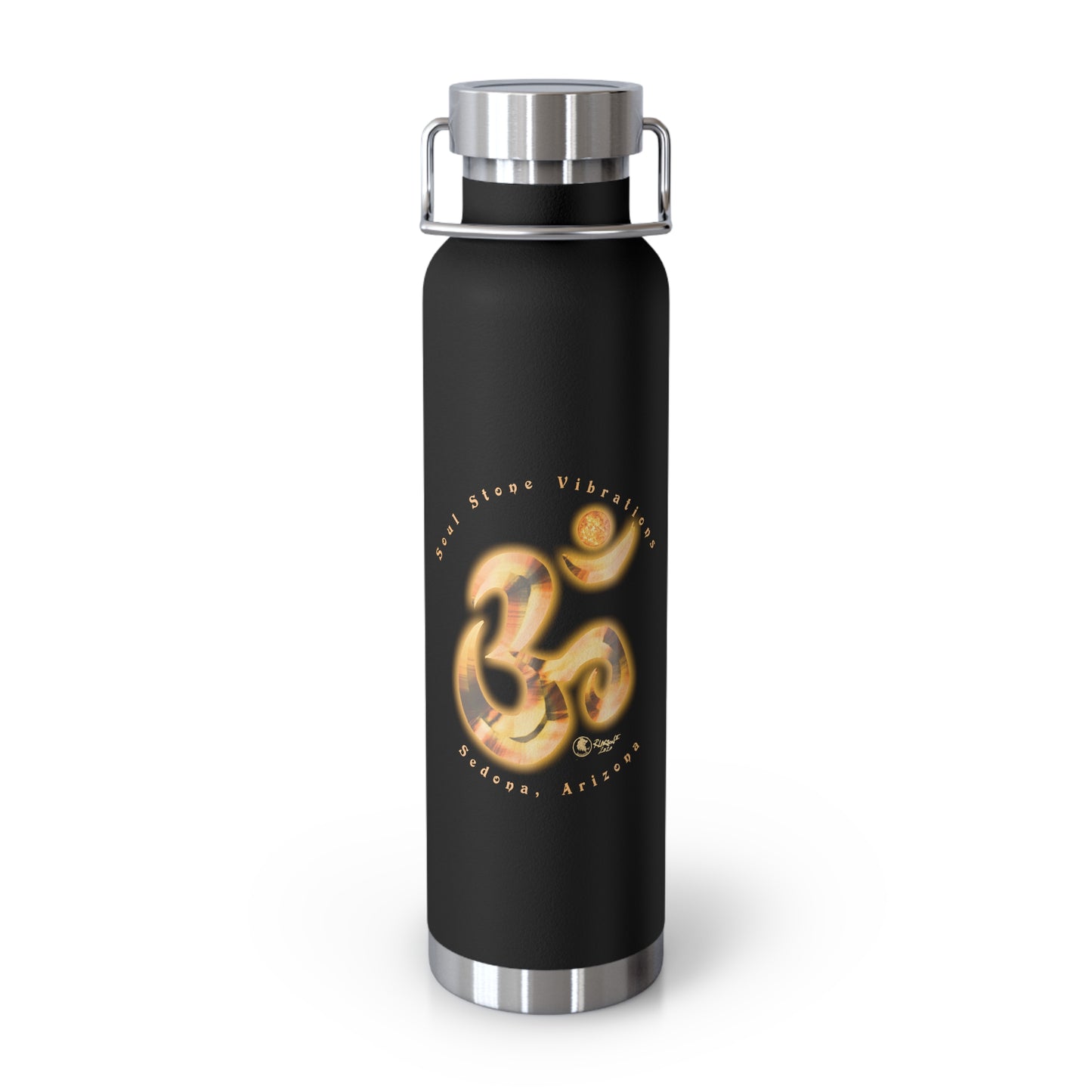 Solar Planetary Om Copper Vacuum Insulated Bottle, 22oz