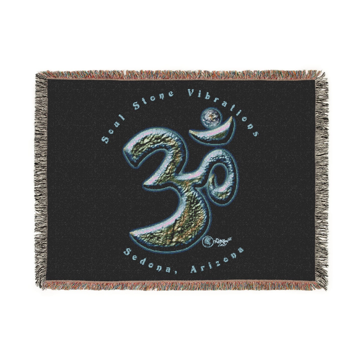 Terra (Earth) Planetary Om Woven Blanket