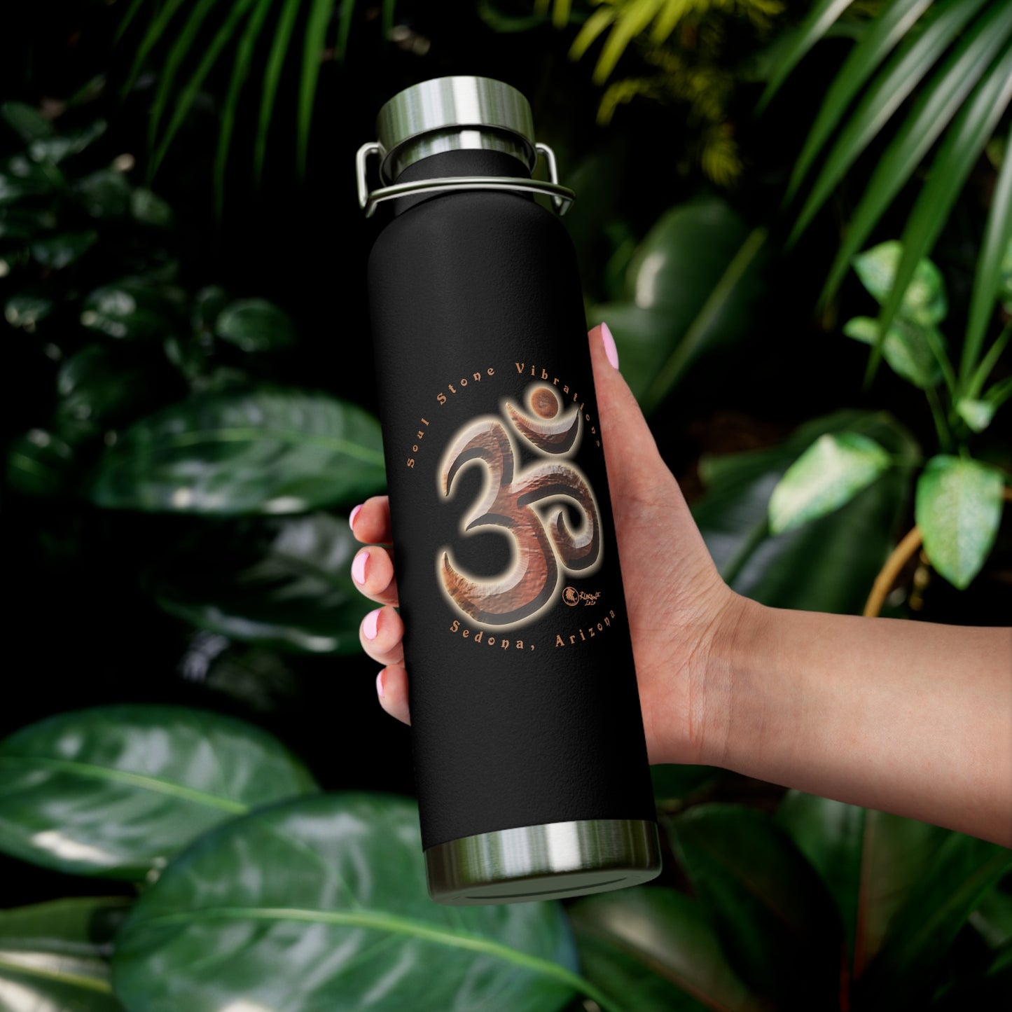 Venus Planetary Om Copper Vacuum Insulated Bottle, 22oz