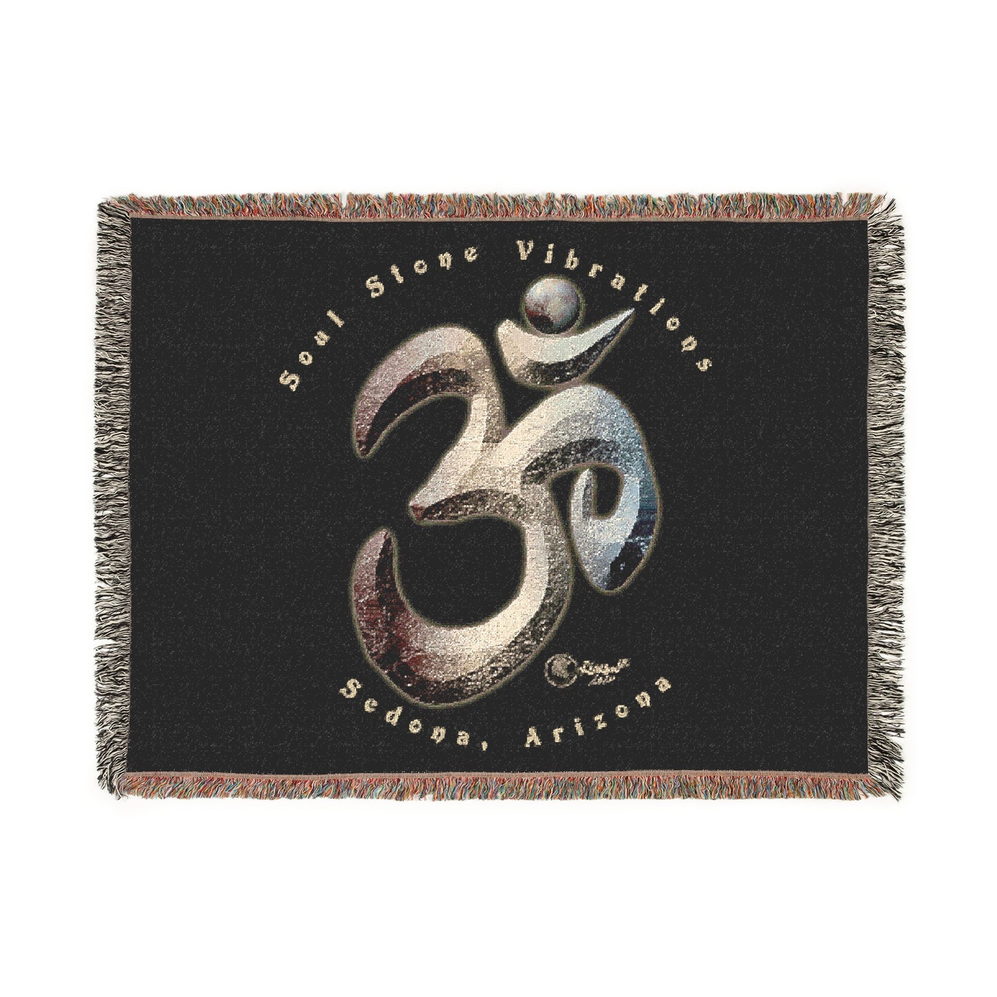 Pluto Planetary Om Woven Blanket
