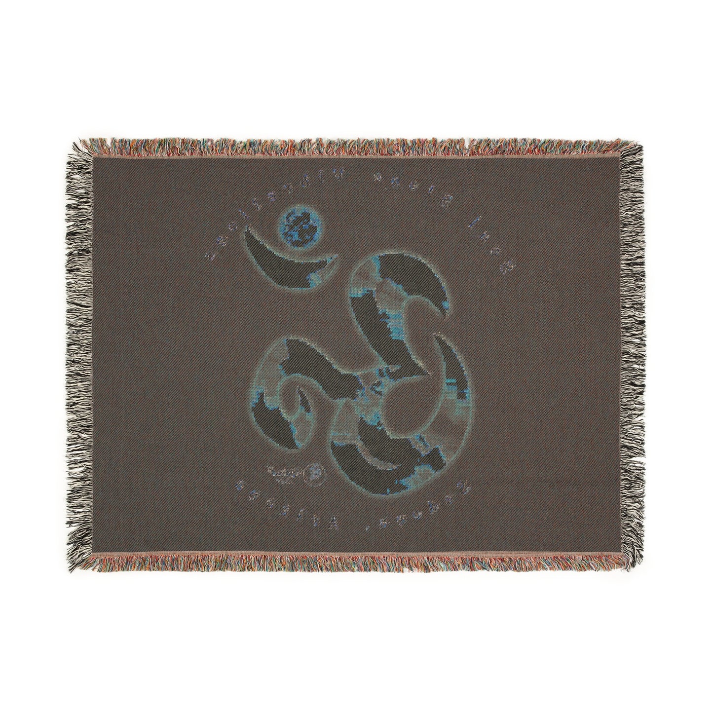 Solar Planetary Om Woven Blanket