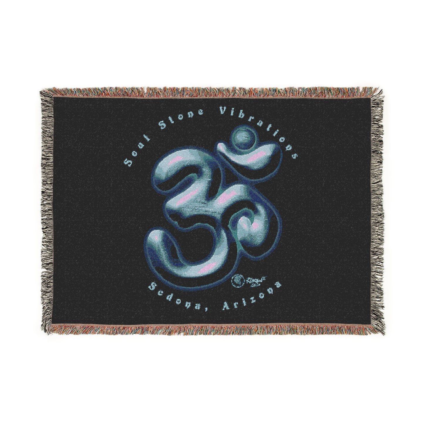 Neptune Planetary Om Woven Blanket