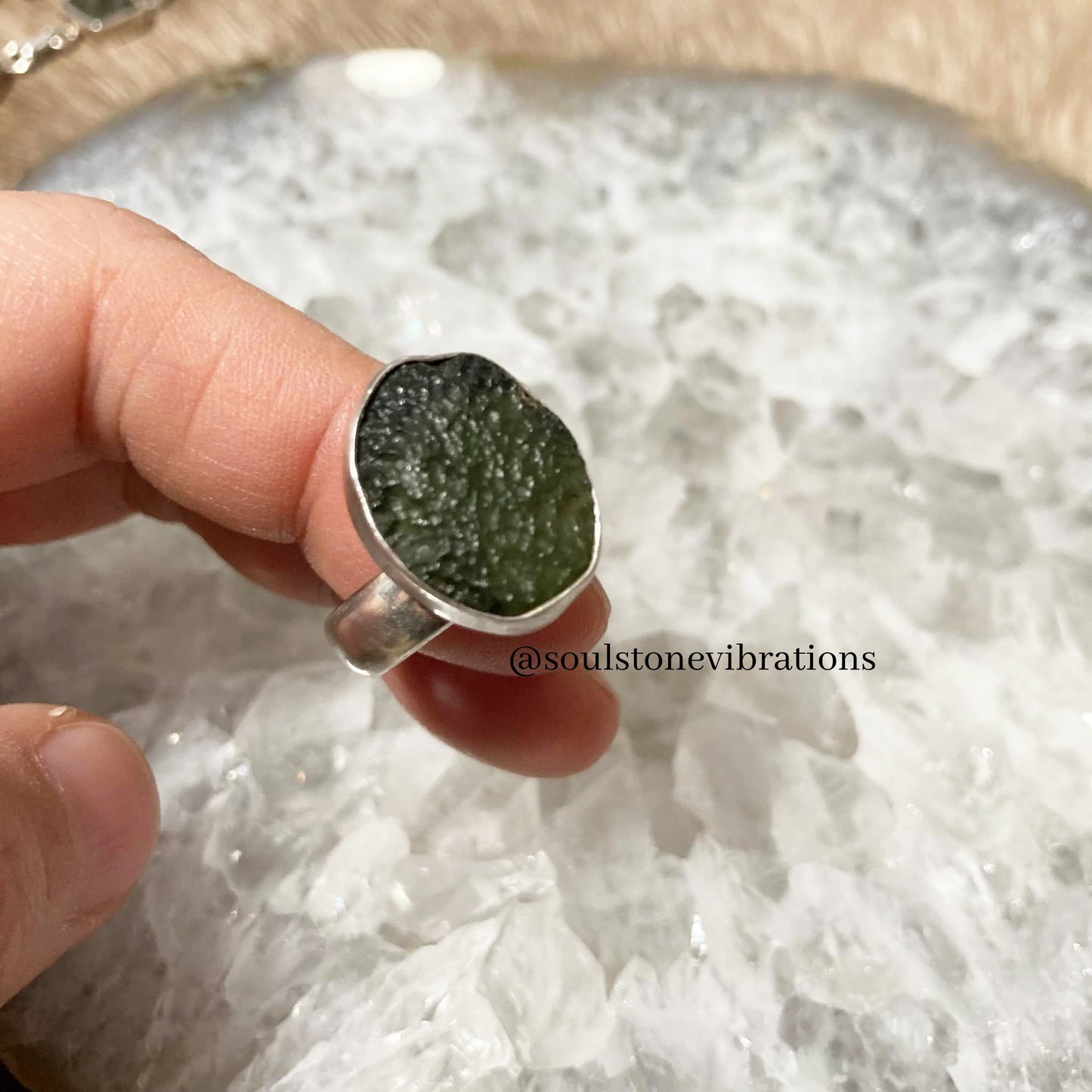 Used (Like New) - Moldavite XL Ring