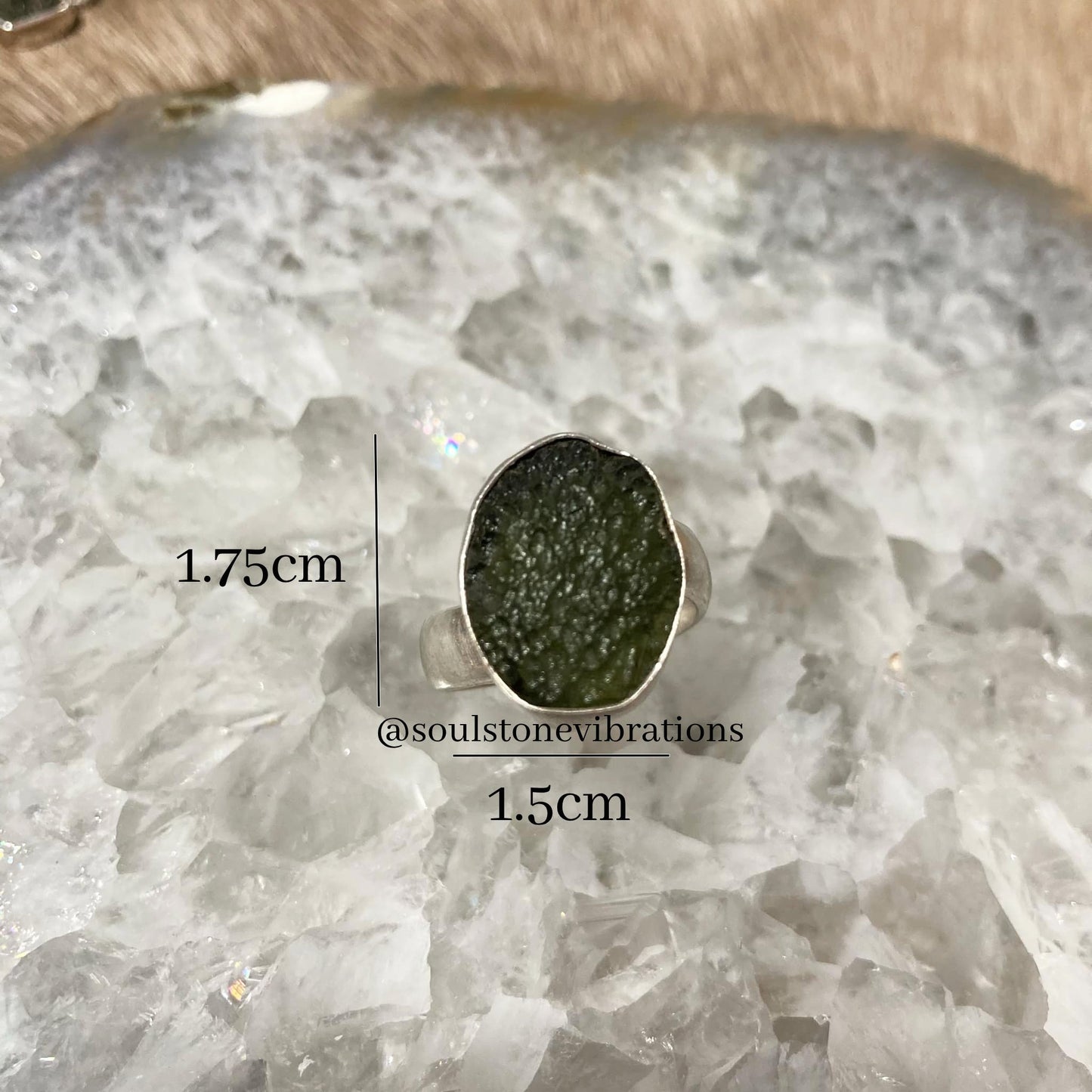 Used (Like New) - Moldavite XL Ring