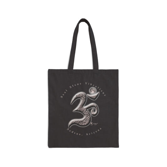 Planetary OM Lunar Cotton Canvas Tote Bag