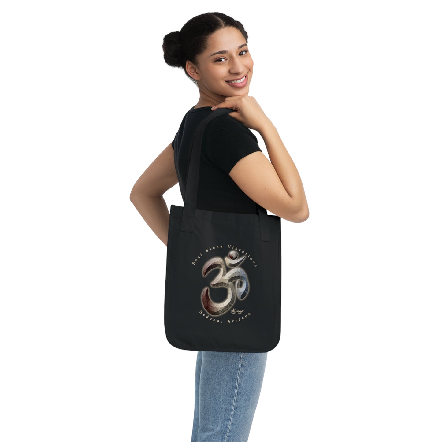 Planetary OM Plutonian Canvas Tote Bag 100% Organic Cotton