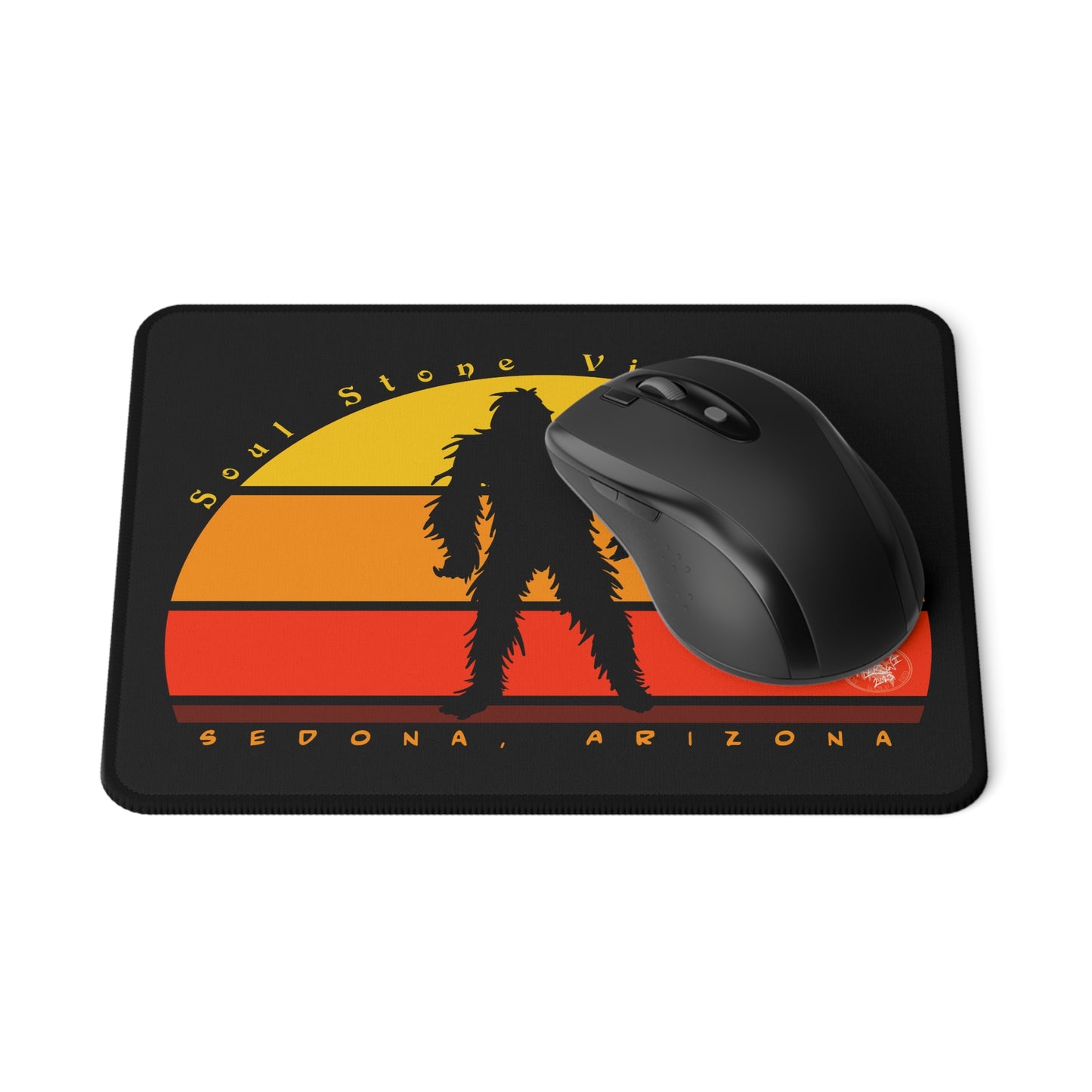 Bigfoot Red Sunset Non-Slip Gaming Mouse Pad