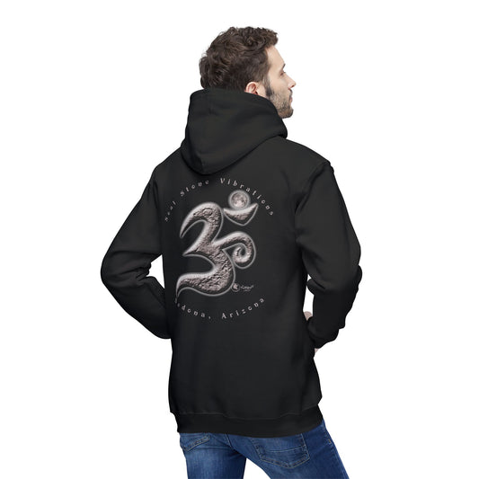 Planetary OM Lunar Unisex Hooded Sweatshirt, Made in US