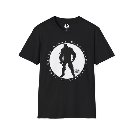 Bigfoot White circle Unisex Softstyle T-Shirt