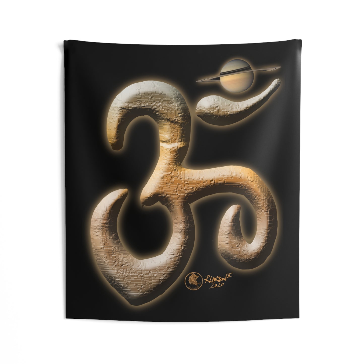 Saturn Om 51" x 60" Indoor Wall Tapestries