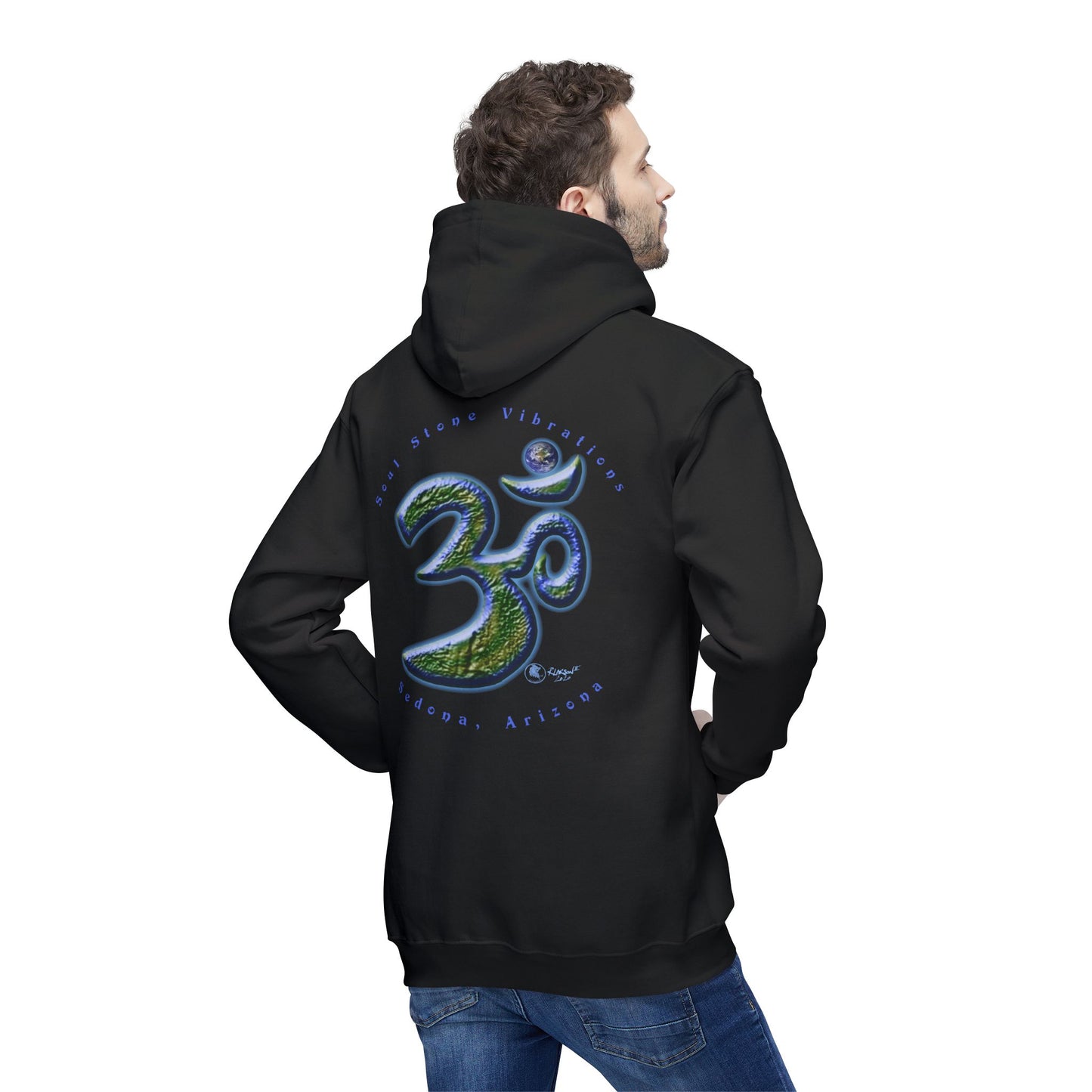 Planetary OM Terra (Earth) Unisex Hooded Sweatshirt, Made in US