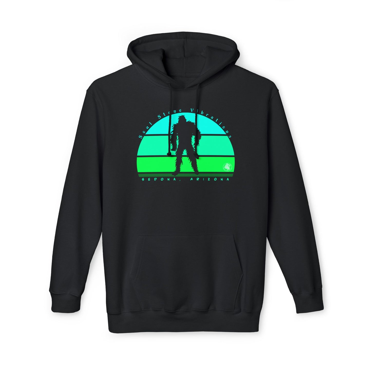 Bigfoot Sky Forest Unisex Hooded Sweatshirt, Made in US