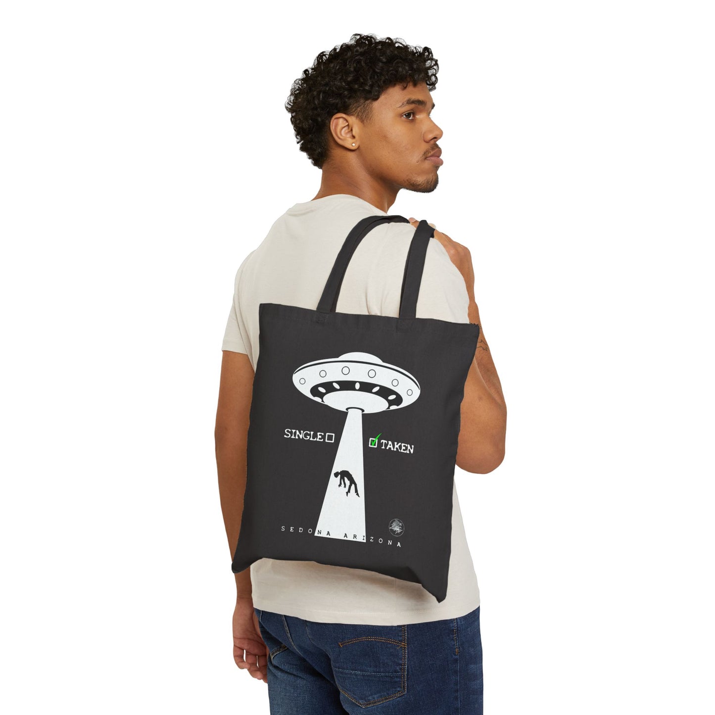 Taken & Gold UFO Cotton Canvas Tote Bag