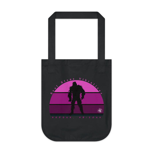 Bigfoot Magenta Canvas Tote Bag 100% Organic Cotton