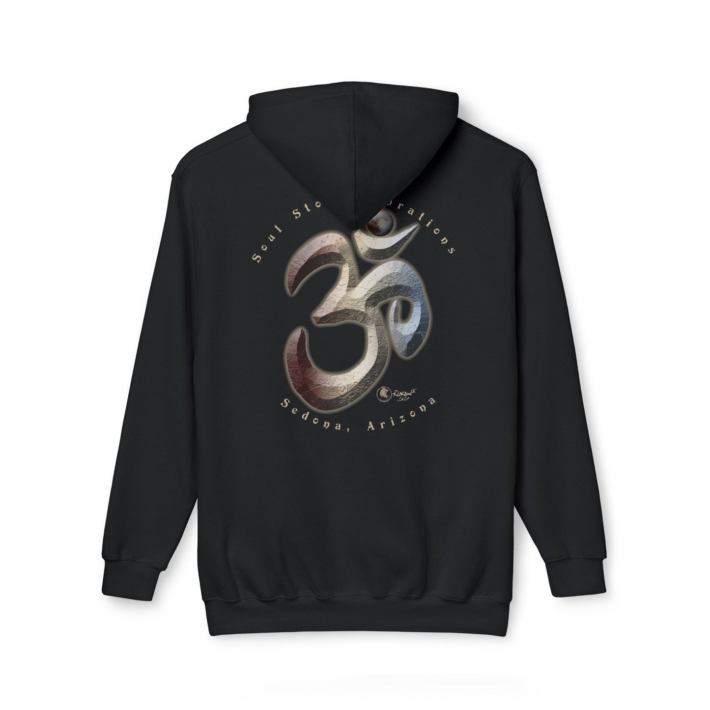 Planetary OM Plutonian Unisex Hooded Sweatshirt, Made in US