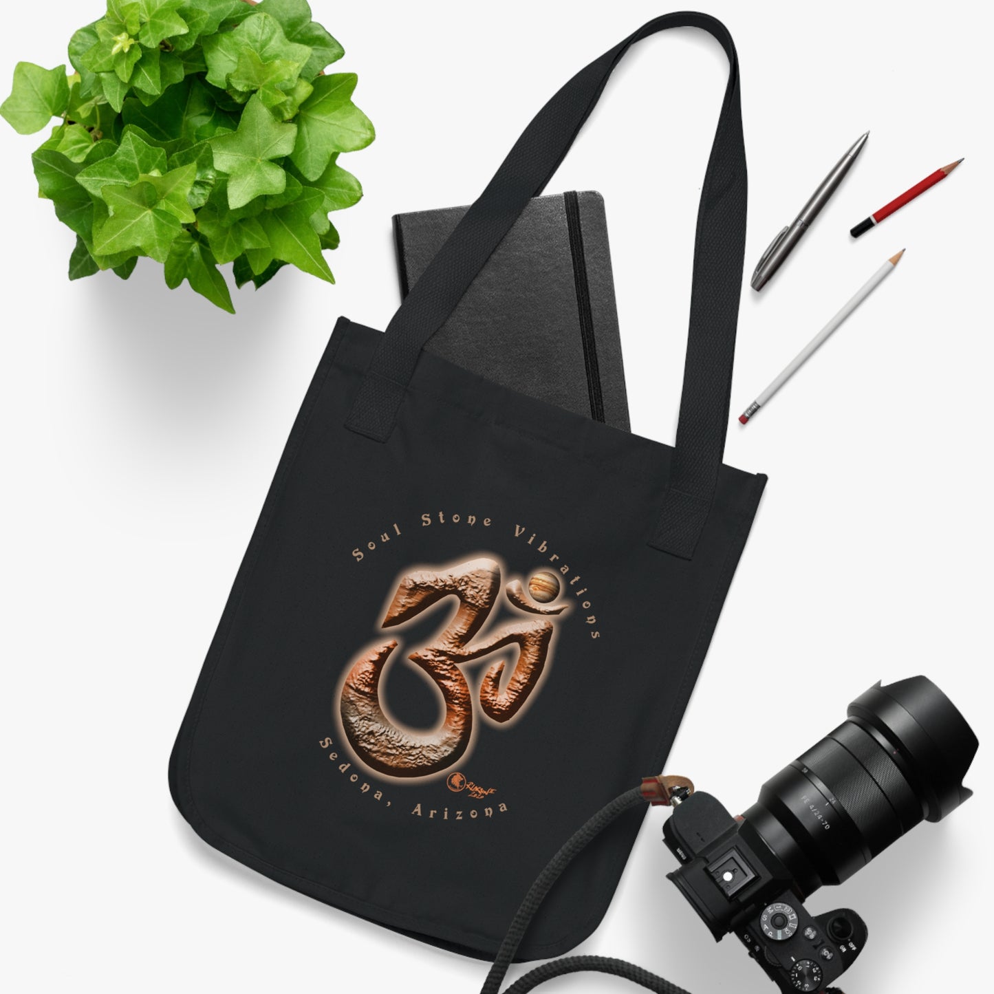 Planetary OM Jovian (Jupiter) Canvas Tote Bag 100% Organic Cotton