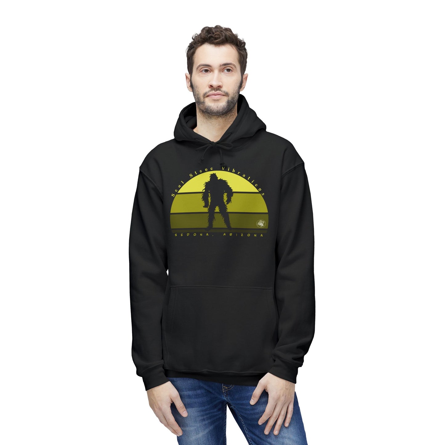 Bigfoot Camper Sky Unisex Hooded Sweatshirt, Made in US