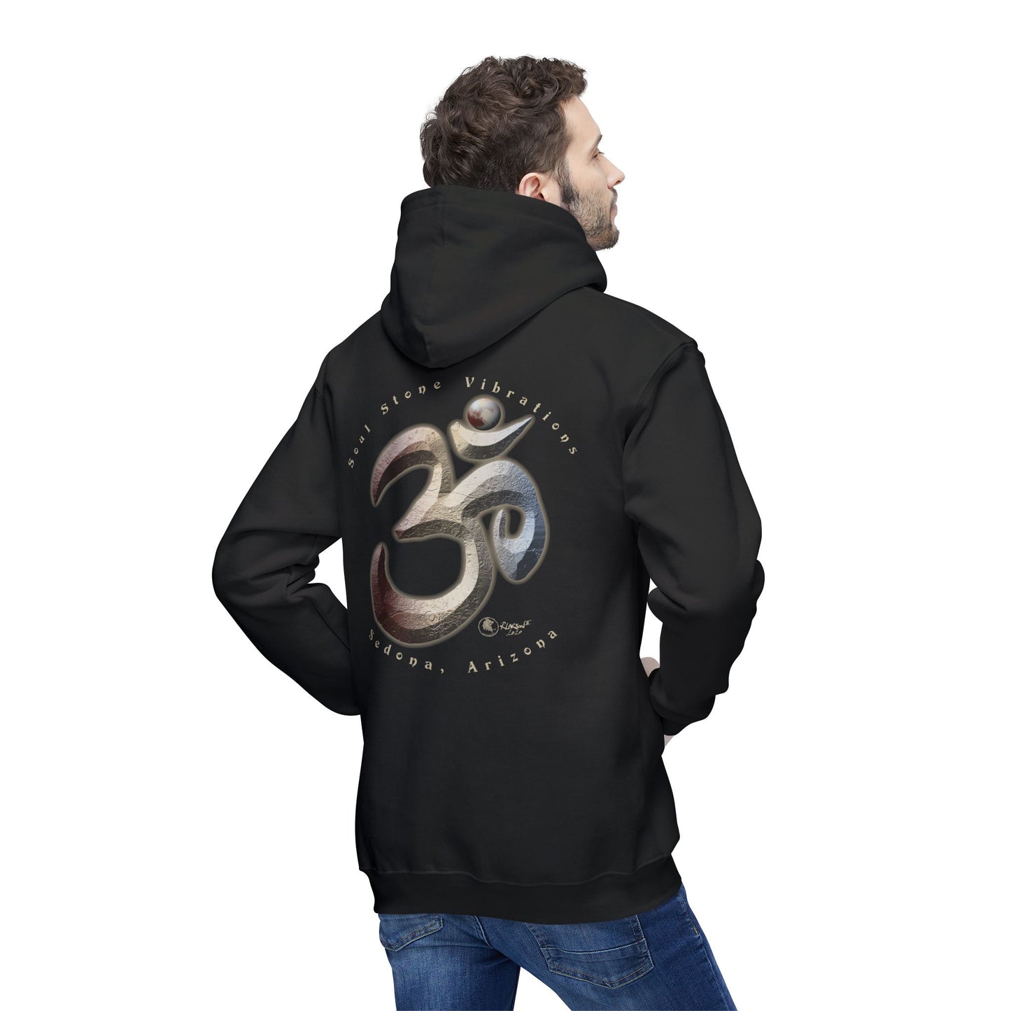 Planetary OM Plutonian Unisex Hooded Sweatshirt, Made in US