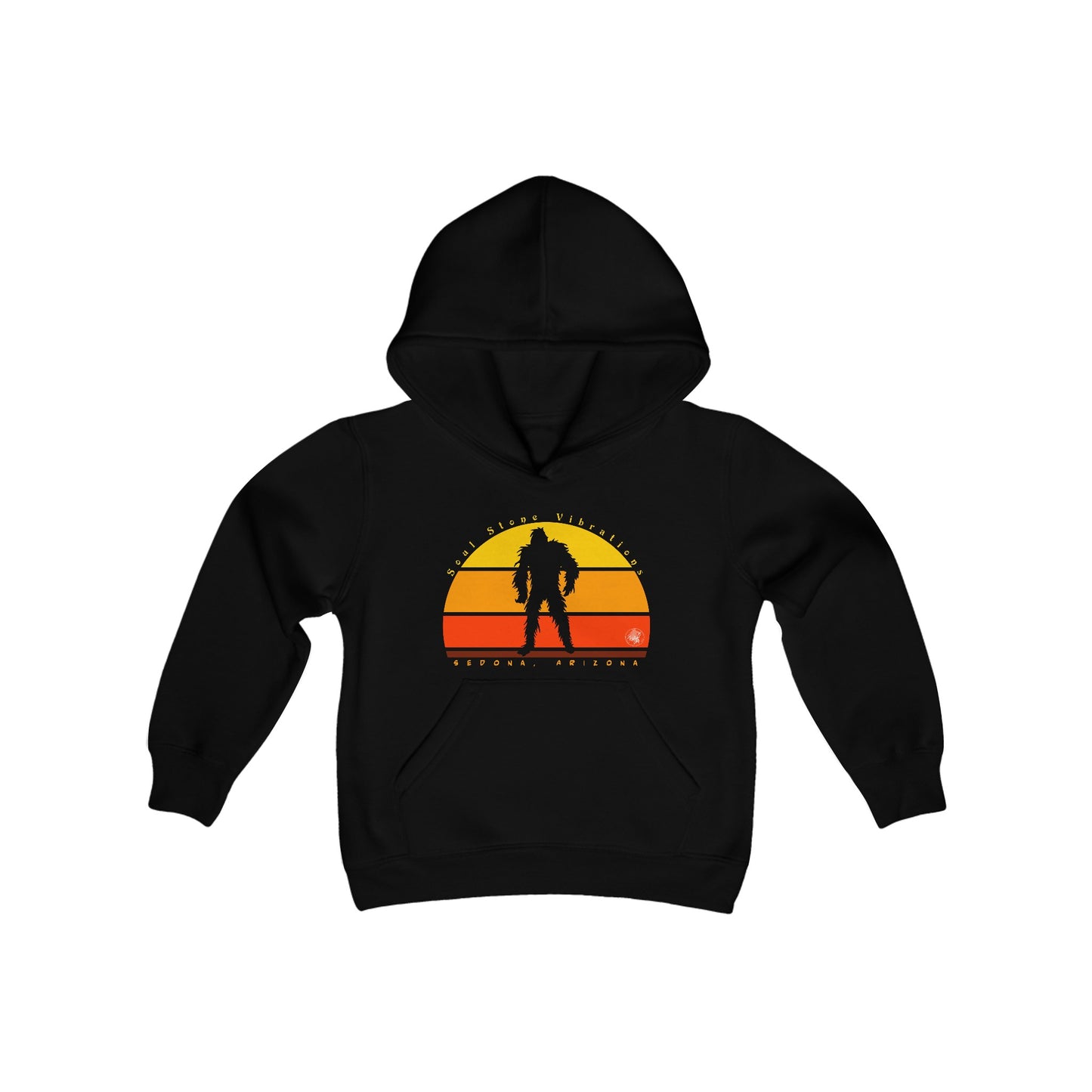 Bigfoot Red Sunset Youth Heavy Blend Hooded Sweatshirt