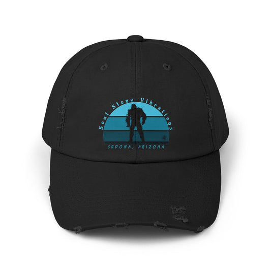 Bigfoot Blue Moon Unisex Distressed Cap