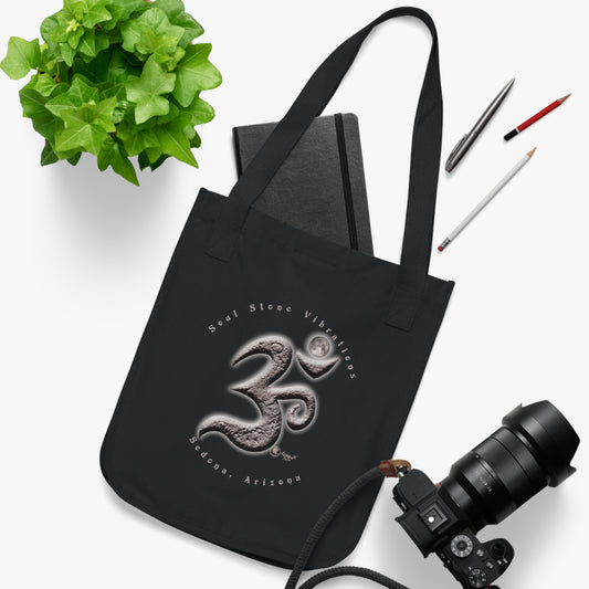 Planetary OM Lunar Canvas Tote Bag 100% Organic Cotton