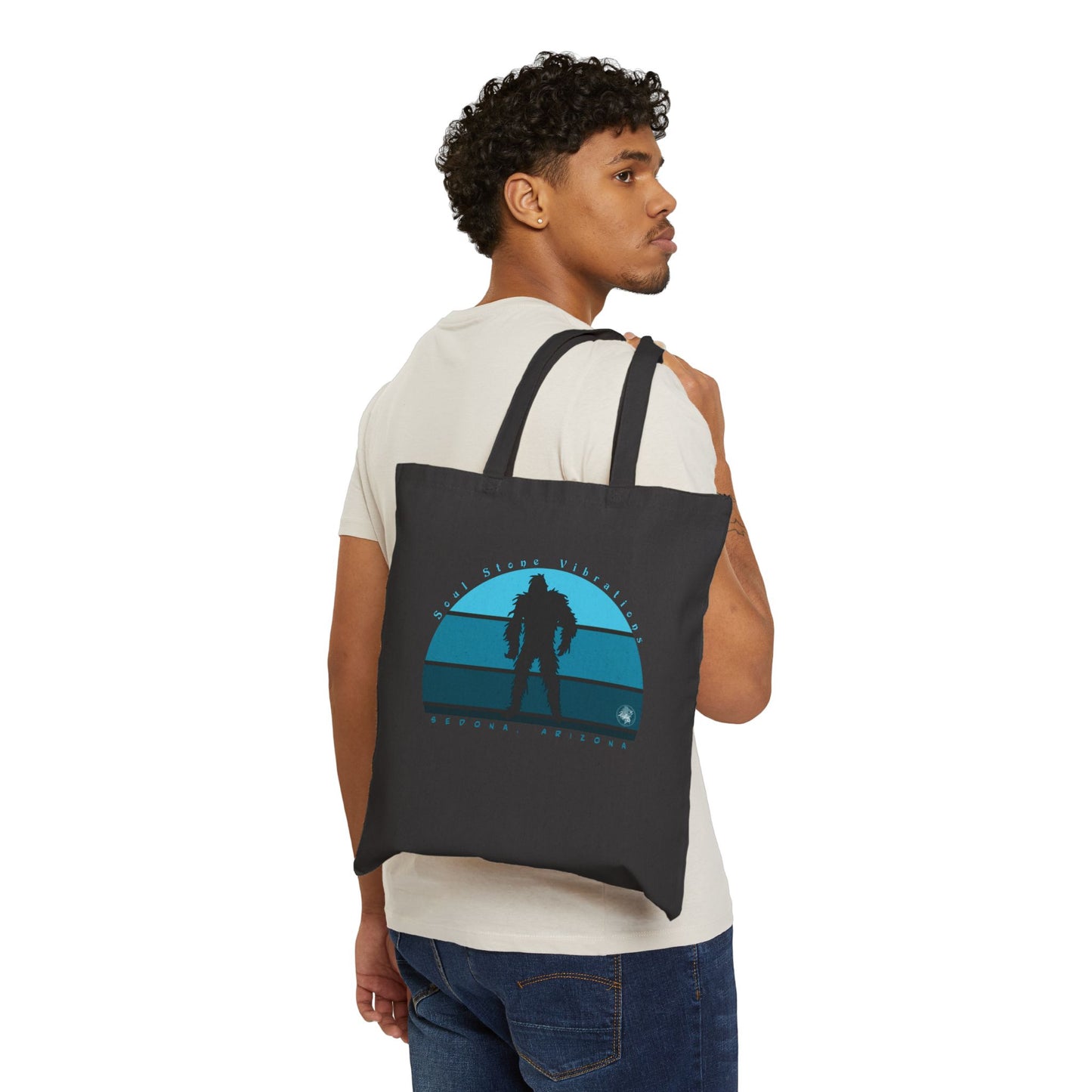 Bigfoot Blue Moon Cotton Canvas Tote Bag