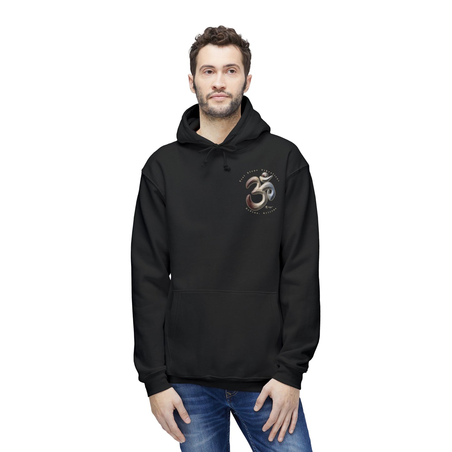 Planetary OM Plutonian Unisex Hooded Sweatshirt, Made in US